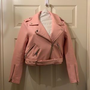 Chuc pink biker jacket